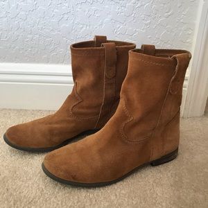 Vince Camuto Brown Suede Ankle Boots